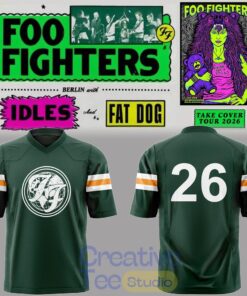 Foo Fighters 🎸🎤 “Take Cover Tour 2026” Football Jersey