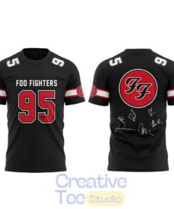 Foo Fighters feature a sporty design that evokes memories of the band Shirt
