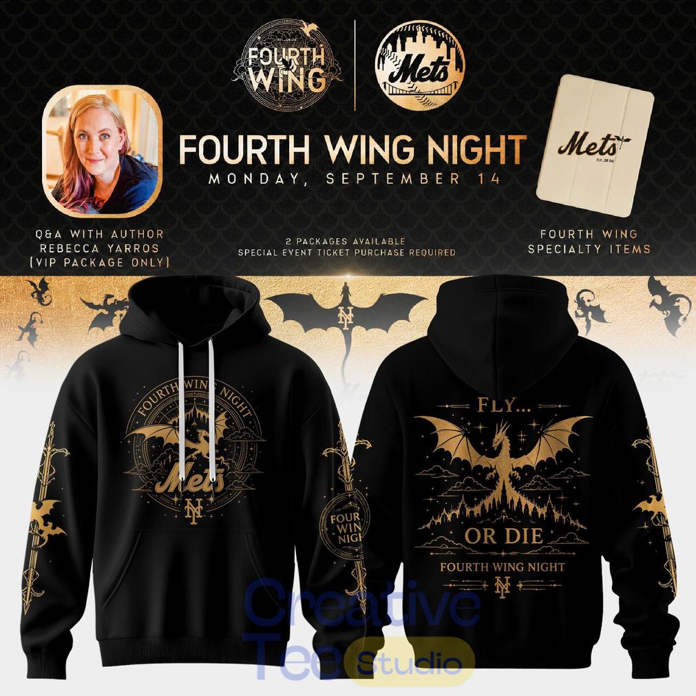 New York Mets x Fourth Wing Night 2026 Edition Hoodie New York Mets x Fourth Wing Night 2026 Edition Hoodie