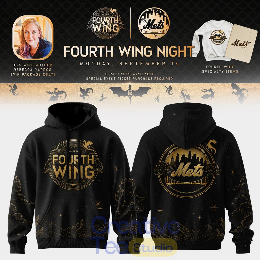 New York Mets x Fourth Wing Night 2026 Edition Hoodie New York Mets x Fourth Wing Night 2026 Edition Hoodie