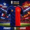 IShowSpeed France Vs Morocco 2026 World Cup Split Soccer Jersey IShowSpeed France Vs Morocco 2026 World Cup Split Soccer Jersey