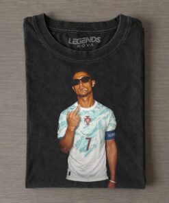 Funny Cristiano Ronaldo 2026 Middle Finger T-Shirt