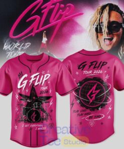 G Flip World Tour 2026 Premium 3D Baseball Jersey G Flip World Tour 2026 Premium 3D Baseball Jersey