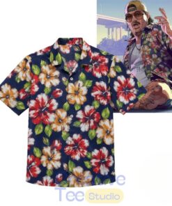GTA 6 Grand Theft Auto VI Cal Hampto Hawaiian Shirt GTA 6 Grand Theft Auto VI Cal Hampto Hawaiian Shirt
