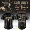 Gavin Adcock Steer Skull distressed Fleece Baseball Jersey