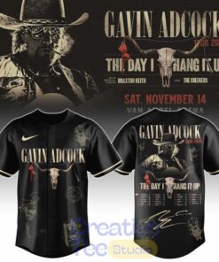 Gavin Adcock Steer Skull distressed Fleece Baseball Jersey
