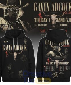 Gavin Adcock Steer Skull distressed Fleece Hoodie
