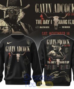 Gavin Adcock Steer Skull distressed Fleece Sweatshirt