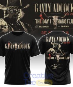 Gavin Adcock Steer Skull distressed Fleece T-Shirt