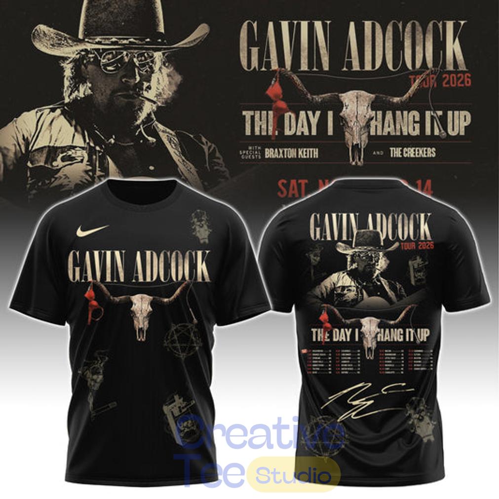 Gavin Adcock Steer Skull distressed Fleece T-Shirt Gavin Adcock Steer Skull distressed Fleece T-Shirt