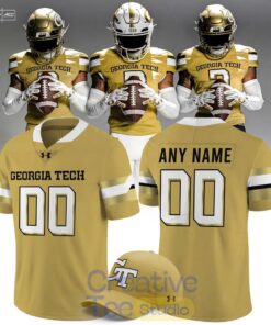 Georgia Tech Yellow Jackets 2026 New Old Gold Football Jersey