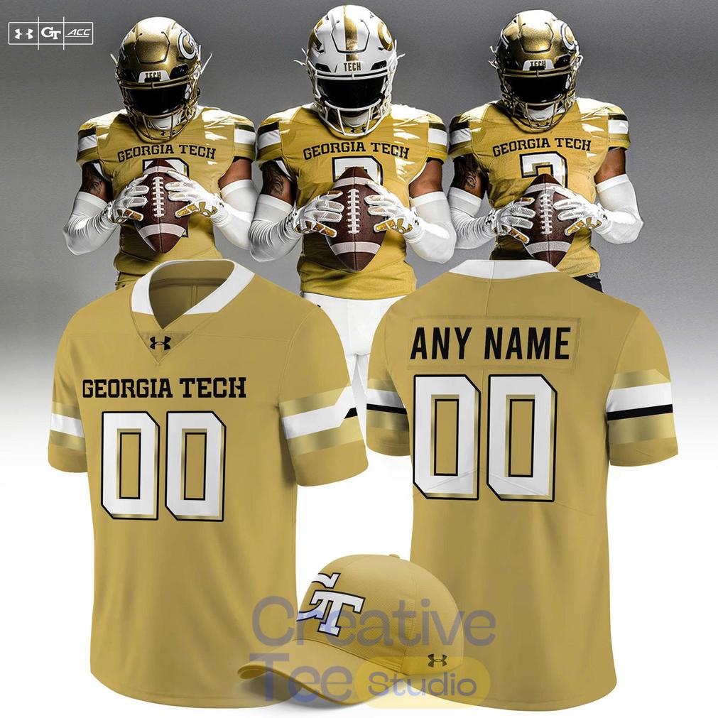 Georgia Tech Yellow Jackets 2026 New Old Gold Football Jersey Georgia Tech Yellow Jackets 2026 New Old Gold Football Jersey
