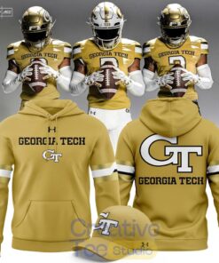 Georgia Tech Yellow Jackets 2026 New Old Gold Tee Hoodie Georgia Tech Yellow Jackets 2026 New Old Gold Tee Hoodie