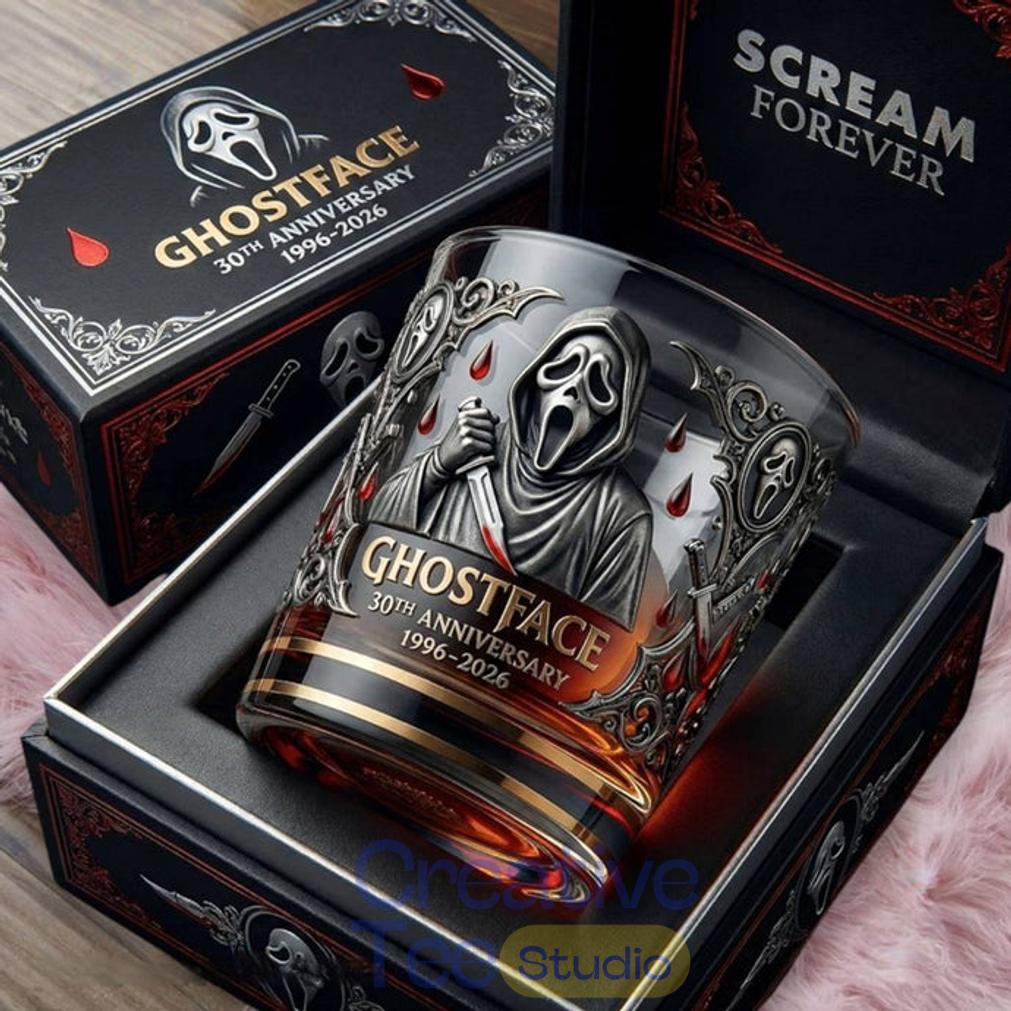 Ghostface 30th Anniversary Collector Whiskey Glass Ghostface 30th Anniversary Collector Whiskey Glass