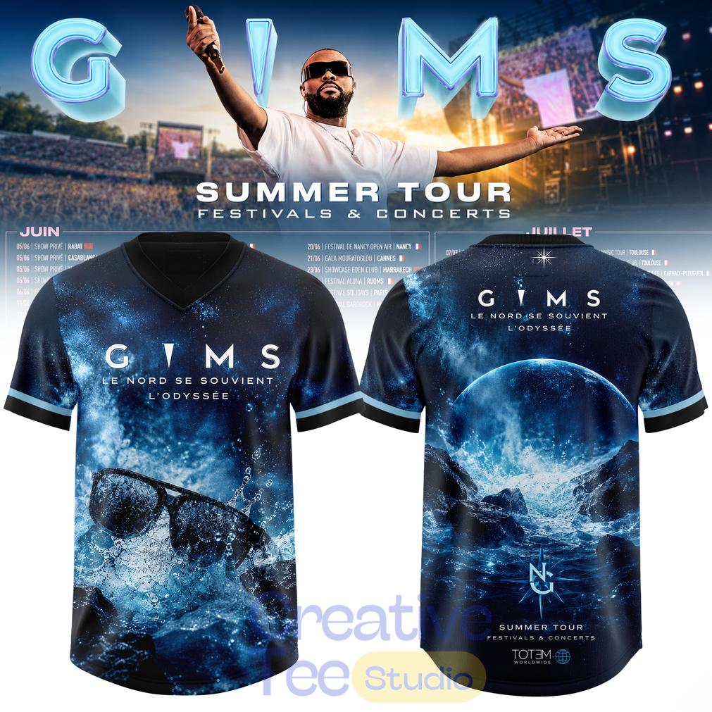 Gims Summer Tour 2026 Tour Baseball Jersey Gims Summer Tour 2026 Tour Baseball Jersey