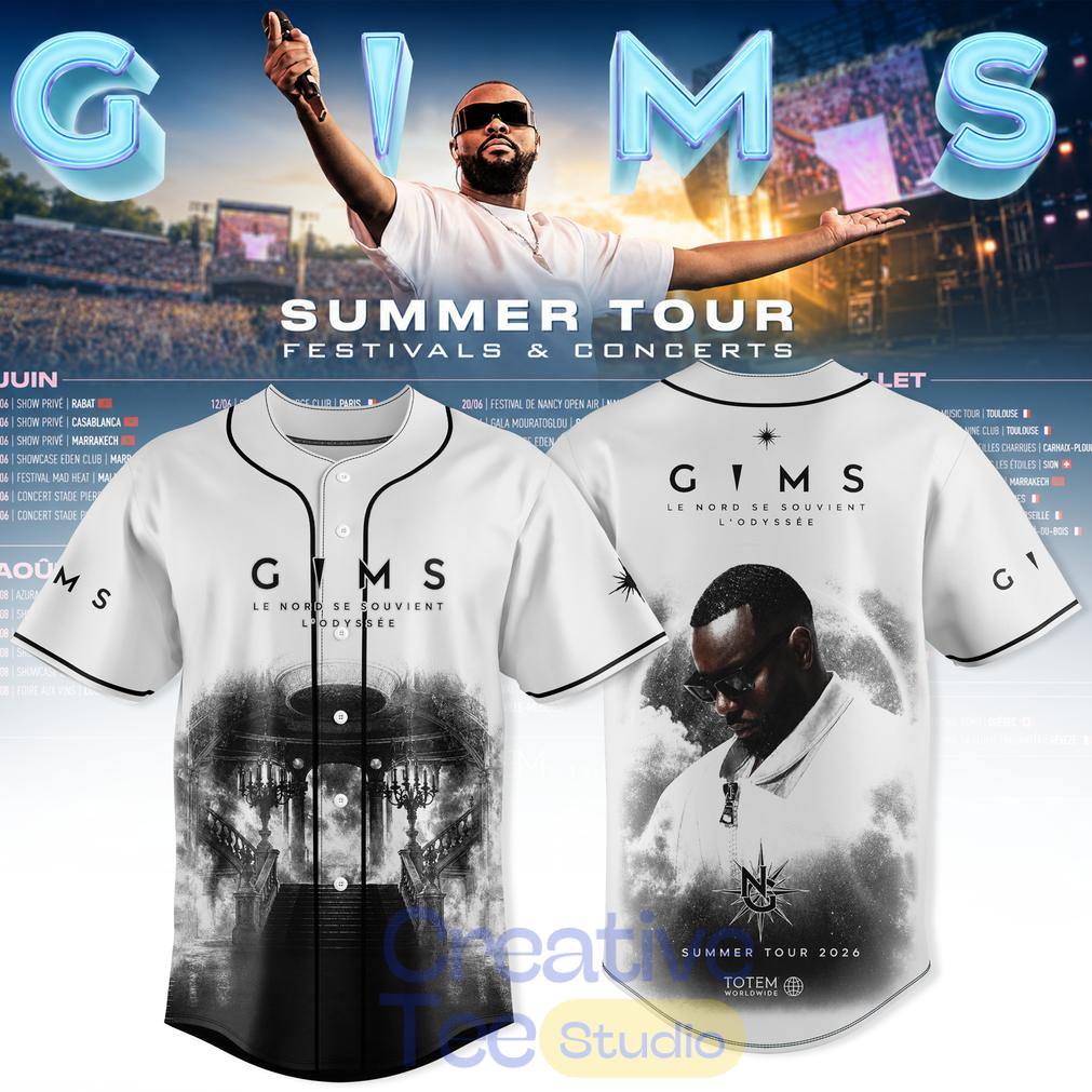 Gims Summer Tour 2026 Tour Baseball Jersey Gims Summer Tour 2026 Tour Baseball Jersey