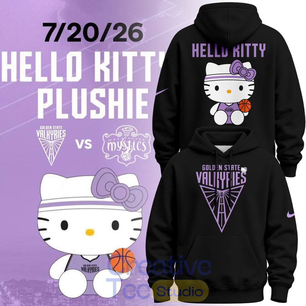 Golden State Valkyries x Hello Kitty Special Edition Hoodie Black 2026 Golden State Valkyries x Hello Kitty Special Edition Hoodie Black 2026