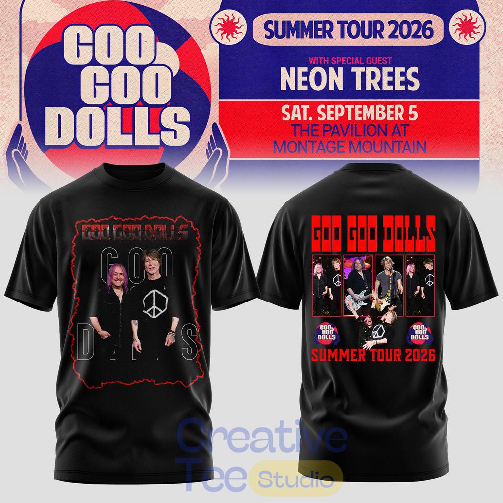 Goo Goo Dolls Summer 2026 North American Tour Limited T-Shirt Goo Goo Dolls Summer 2026 North American Tour Limited T-Shirt