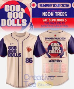 Goo Goo Dolls Summer 2026 Tour Limited Baseball Jersey