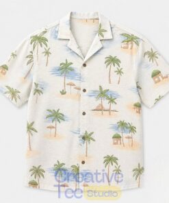 Grand Theft Auto VI GTA 6 Brian Heder Tropical Palm Tree Hawaiian Shirt