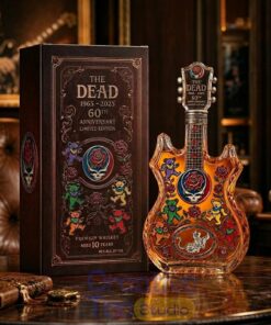 Grateful Dead 60th Anniversary Guitarshaped Whiskey Bottle Grateful Dead 60th Anniversary Guitarshaped Whiskey Bottle