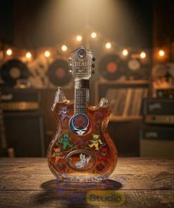 Grateful Dead 60th Anniversary Guitarshaped Whiskey Bottle