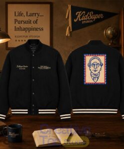 HBO x KidSuper The Life Larry And The Pursuit Of Unhappiness Bomber Jacket HBO x KidSuper The Life Larry And The Pursuit Of Unhappiness Bomber Jacket