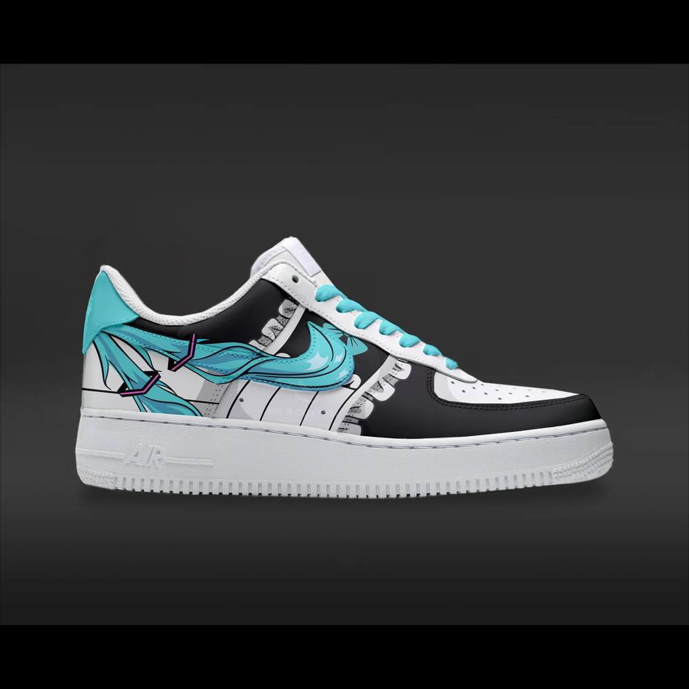 Hatsune Miku Maid Miku Design Air Force 1 Shoes Hatsune Miku Maid Miku Design Air Force 1 Shoes
