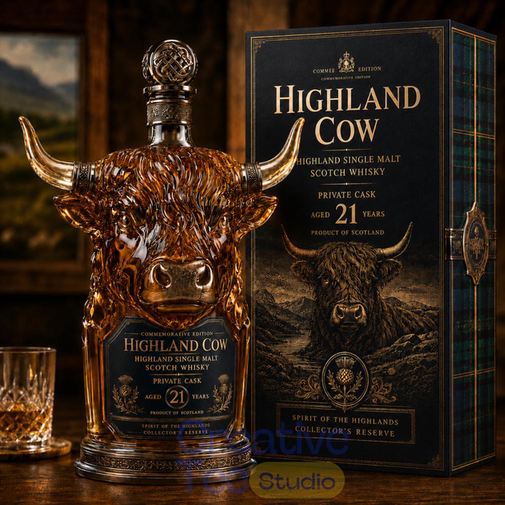 Highland Cow Whiskey Decanter – Collector's Edition Highland Cow Whiskey Decanter – Collector's Edition