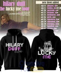 Hilary Duff The Lucky Me Tour Back Edition Hoodie