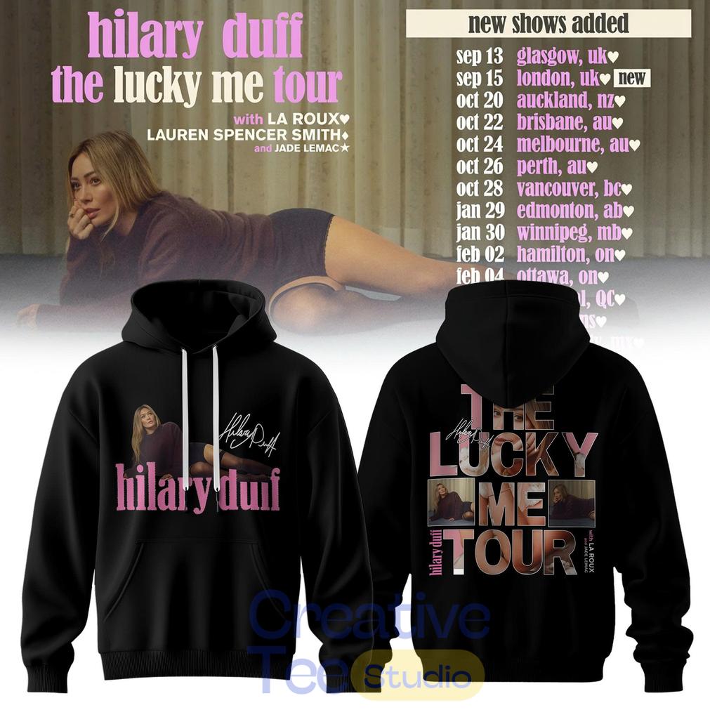 Hilary Duff The Lucky Me Tour Back Edition Hoodie Hilary Duff The Lucky Me Tour Back Edition Hoodie