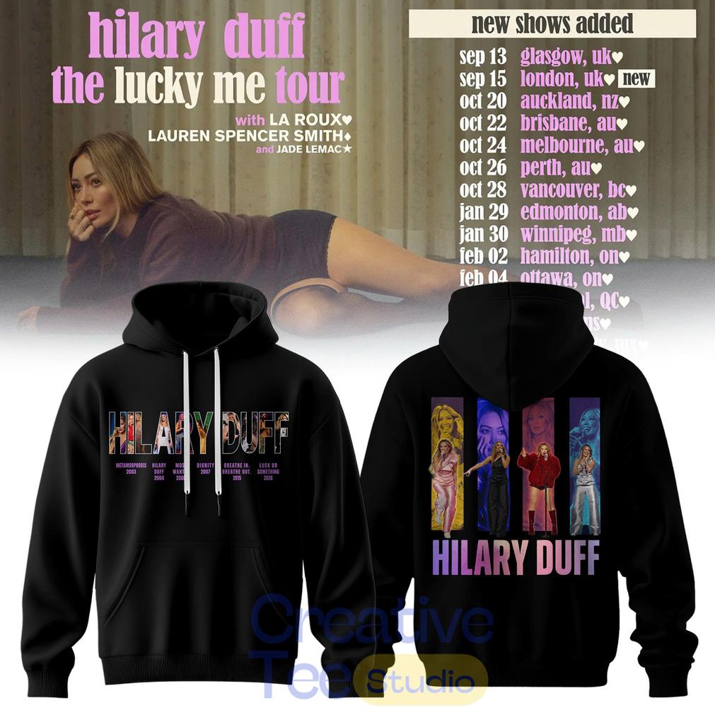 Hilary Duff The Lucky Me Tour Back Edition Hoodie Hilary Duff The Lucky Me Tour Back Edition Hoodie