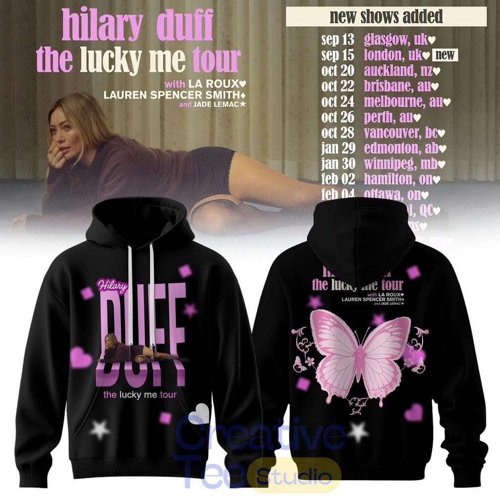 Hilary Duff The Lucky Me Tour Back Edition Hoodie Hilary Duff The Lucky Me Tour Back Edition Hoodie