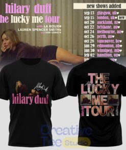 Hilary Duff The Lucky Me Tour Black Edition Tee