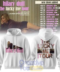 Hilary Duff The Lucky Me Tour White Edition Hoodie