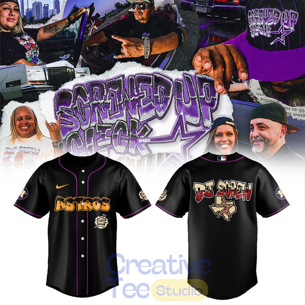 Houston Astros x DJ Screw Collection Black Jersey Houston Astros x DJ Screw Collection Black Jersey