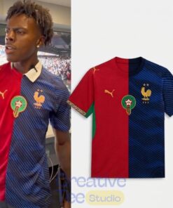 IShowSpeed France Vs Morocco 2026 World Cup Split Soccer Jersey