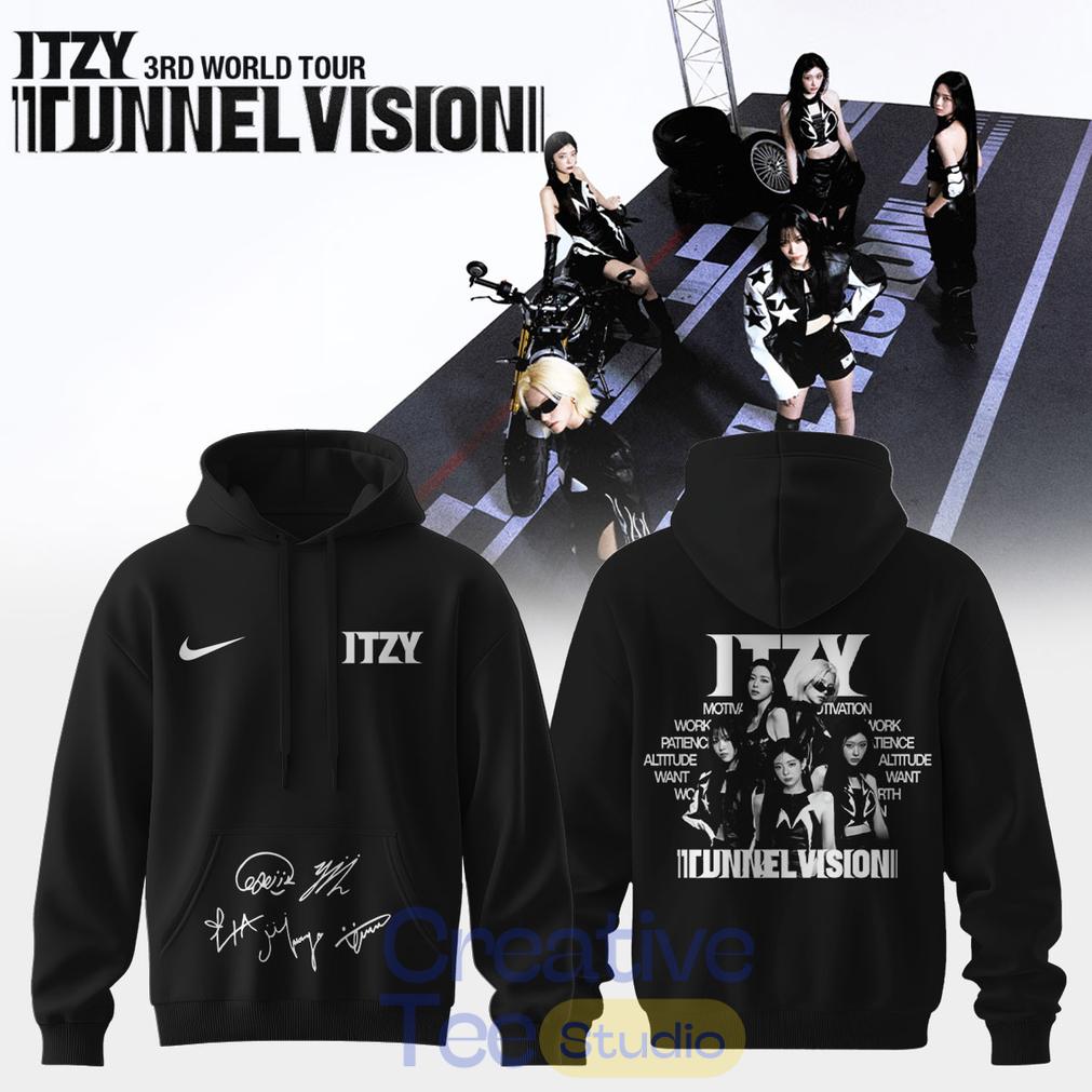 ITZY “Tunnel Vision” World Tour 2026 Signature Hoodie ITZY “Tunnel Vision” World Tour 2026 Signature Hoodie