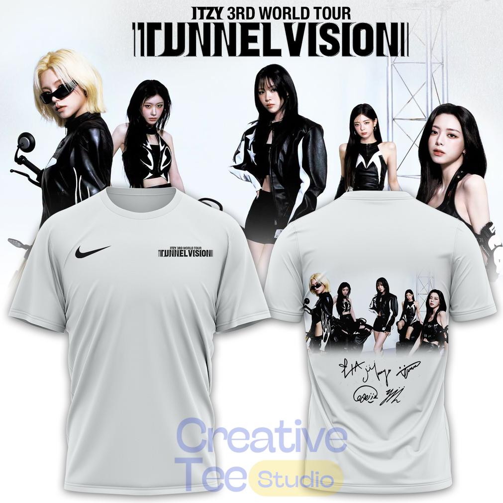 ITZY “Tunnel Vision” World Tour 2026 Signature T- Shirt ITZY “Tunnel Vision” World Tour 2026 Signature T- Shirt