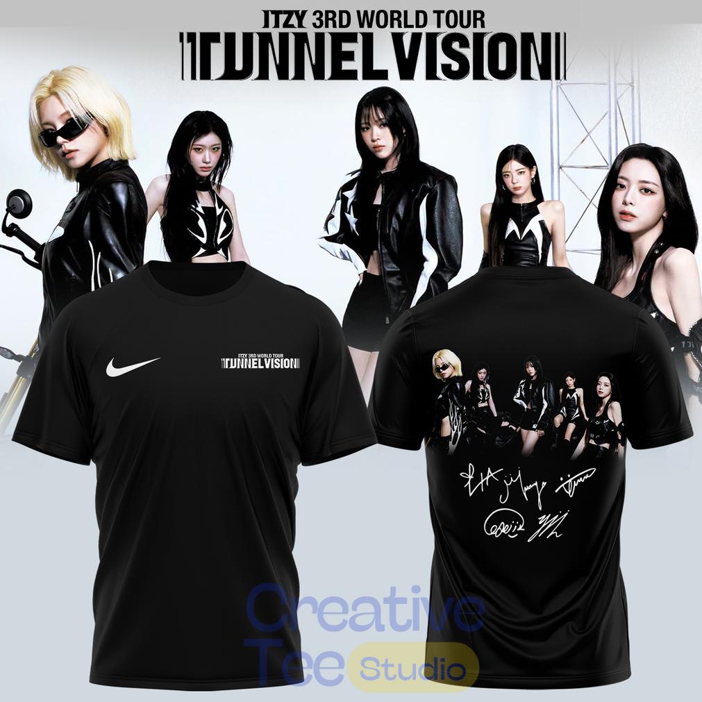 ITZY “Tunnel Vision” World Tour 2026 Signature T- Shirt ITZY “Tunnel Vision” World Tour 2026 Signature T- Shirt