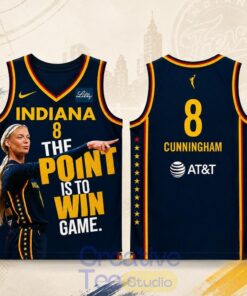 Indiana Fever Sophie Cunningham The Point Is To Win Game Pointing Jersey Shirt