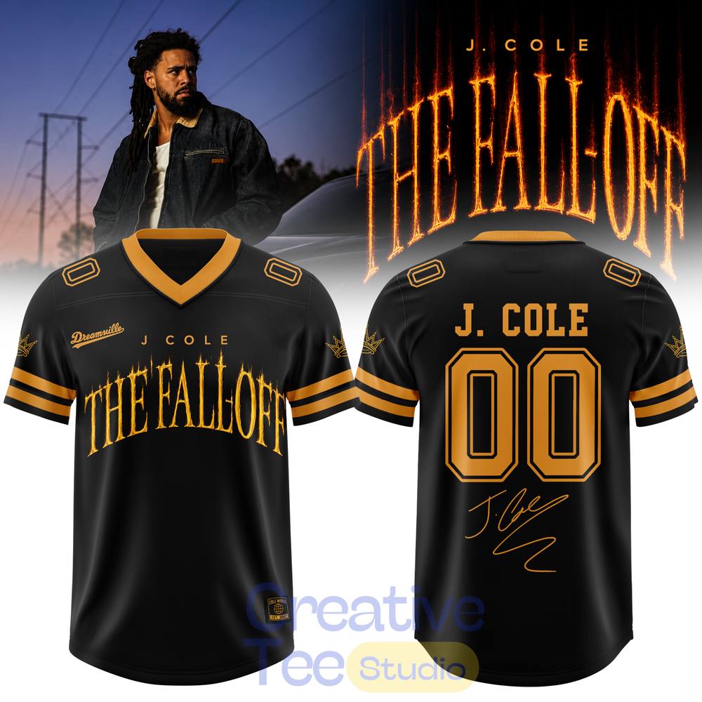J. Cole The Fall-Off Tour Limited Football Jersey J. Cole The Fall-Off Tour Limited Football Jersey