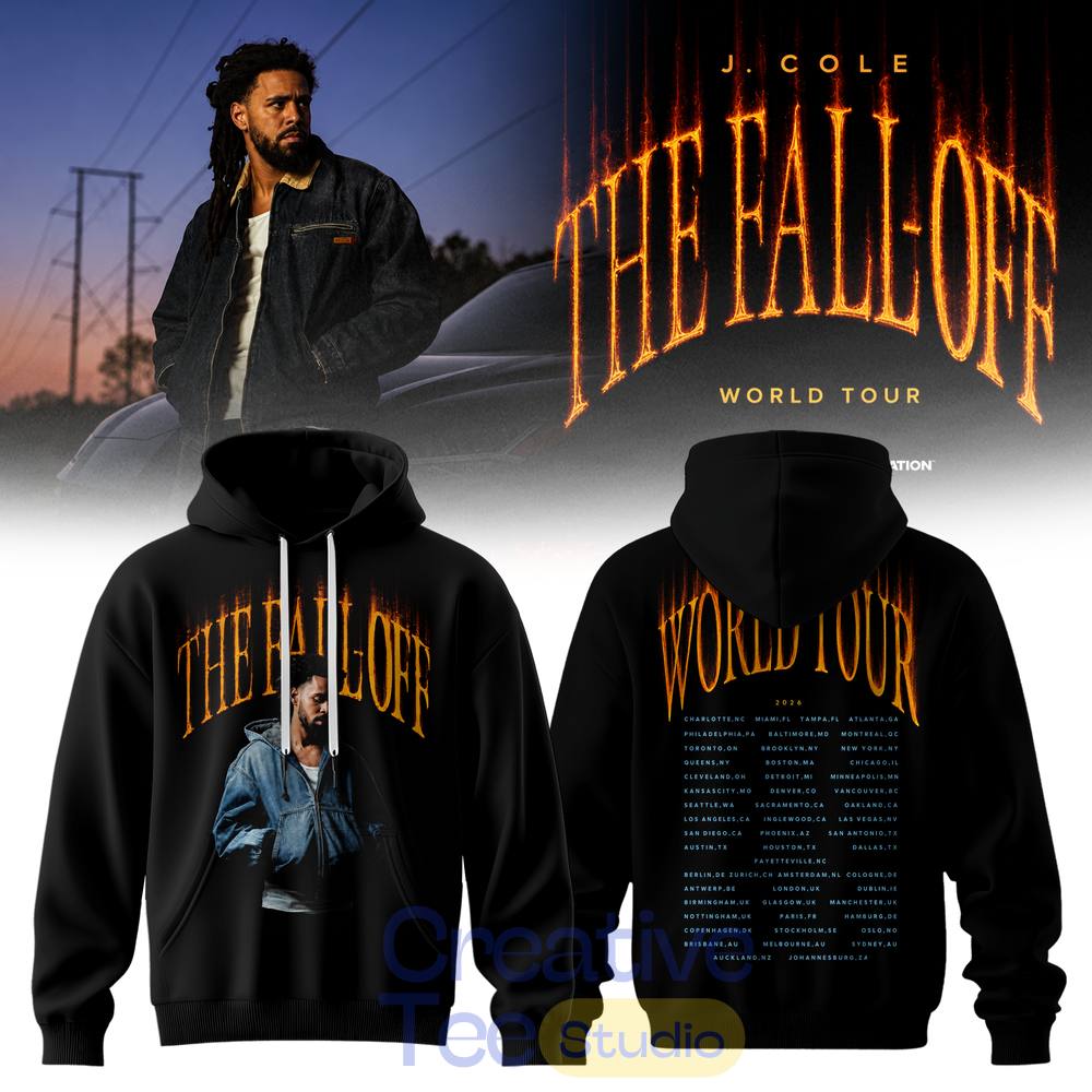 J. Cole The Fall-Off Tour Limited Hoodie J. Cole The Fall-Off Tour Limited Hoodie