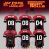 JAY PARK 2026 World Tour x LNGSHOT “Serenades & Body Rolls” Members Signature Football Jersey