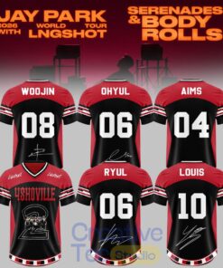 JAY PARK 2026 World Tour x LNGSHOT “Serenades & Body Rolls” Members Signature Football Jersey