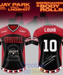 JAY PARK 2026 World Tour x LNGSHOT “Serenades & Body Rolls” Members Signature Football Jersey