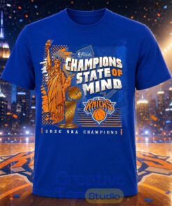 Jack Antonoff New York Knicks 2026 NBA Champions State of Mind 2D T-Shirt Jack Antonoff New York Knicks 2026 NBA Champions State of Mind 2D T-Shirt