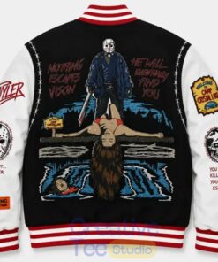 Jason Voorhees x Camp Crystal Lake Varsity Jacket