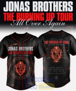 Jonas Brothers The Burning Up Tour 2026 Edition Baseball Jersey Jonas Brothers The Burning Up Tour 2026 Edition Baseball Jersey