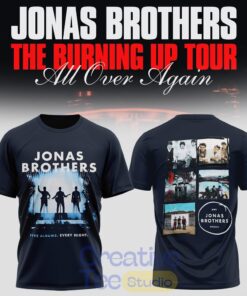 Jonas Brothers The Burning Up Tour All Over Again 2026 T-Shirt